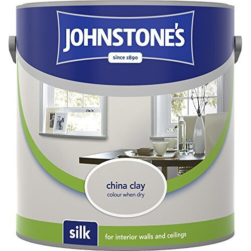 Johnstone's (China Clay, 2.5l) Johnstones Silk Emulsion Paint