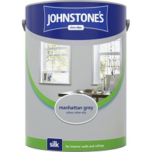 (Manhatten Grey, 5l) Johnstones Silk Emulsion Paint