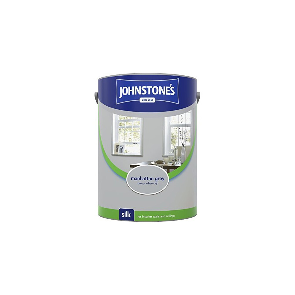 (Manhatten Grey, 5l) Johnstones Silk Emulsion Paint