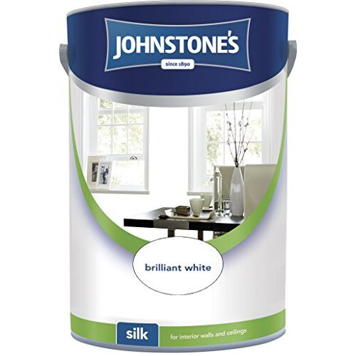Johnstone's (Brilliant White, 5l) Johnstones Silk Emulsion Paint