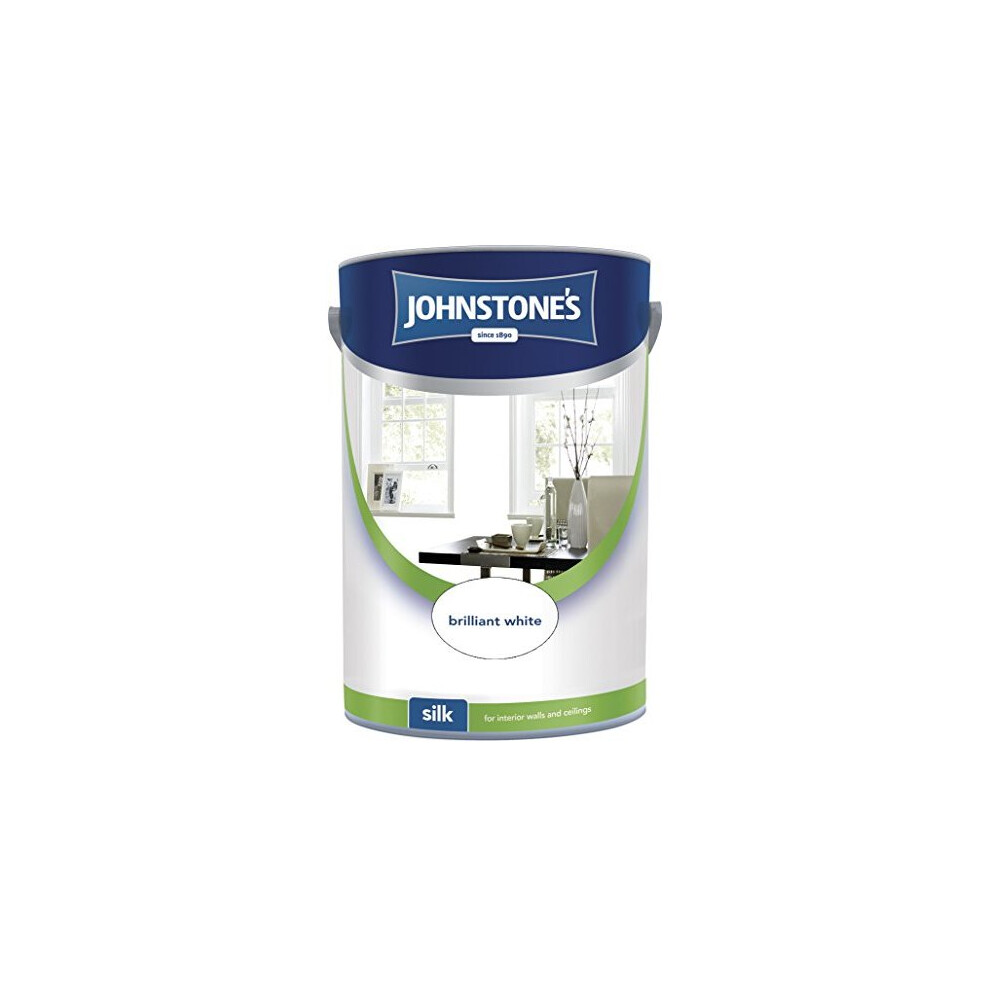 (Brilliant White, 5l) Johnstones Silk Emulsion Paint