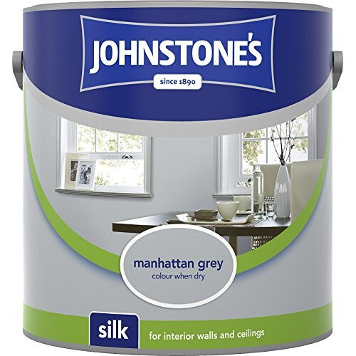 Johnstone's (Manhatten Grey, 2.5l) Johnstones Silk Emulsion Paint