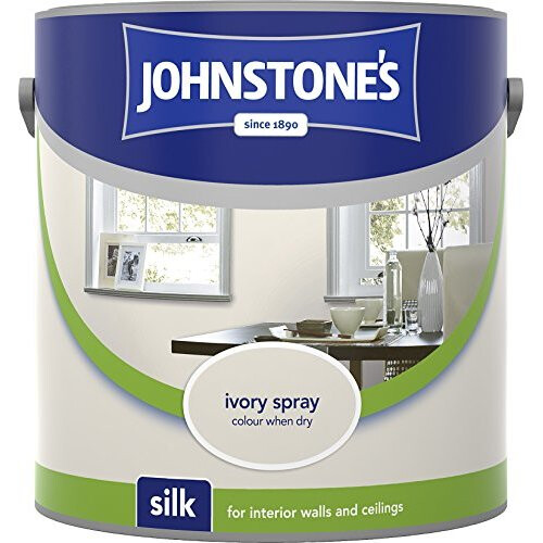 Johnstone's (Ivory Spray, 2.5l) Johnstones Silk Emulsion Paint
