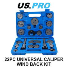 US PRO 22pc Universal Brake Piston Caliper Wind Back Tool Kit 6216