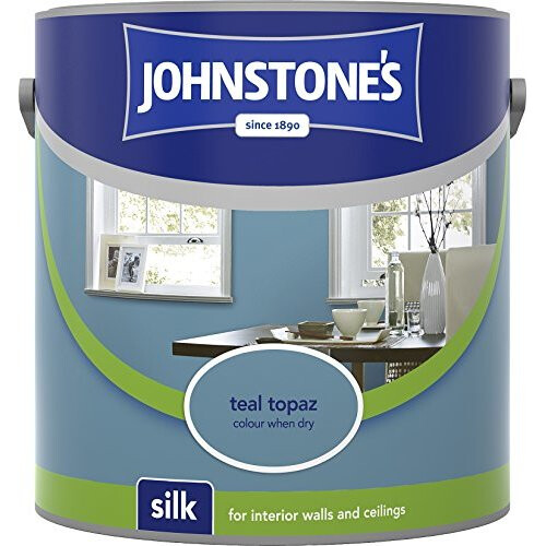 Johnstone's (Teal Topaz, 2.5l) Johnstones Silk Emulsion Paint