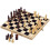 Jeu d'échecs en bois pliable 26x26 cm 1