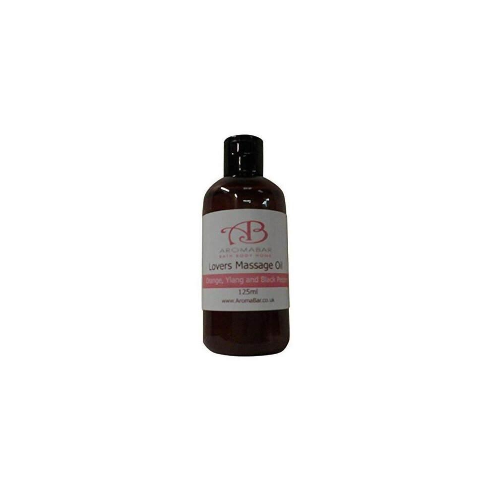 Aromabar Orange/Black Lovers Sensual & Erotic Massage Oil 125Ml Ylang Ylang & Pepper