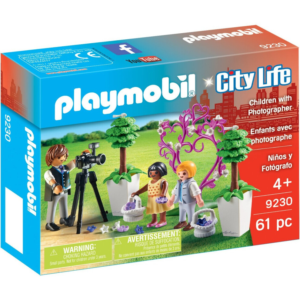 Playmobil 9230 City Life Flower Children and Photographer - Multi-colour