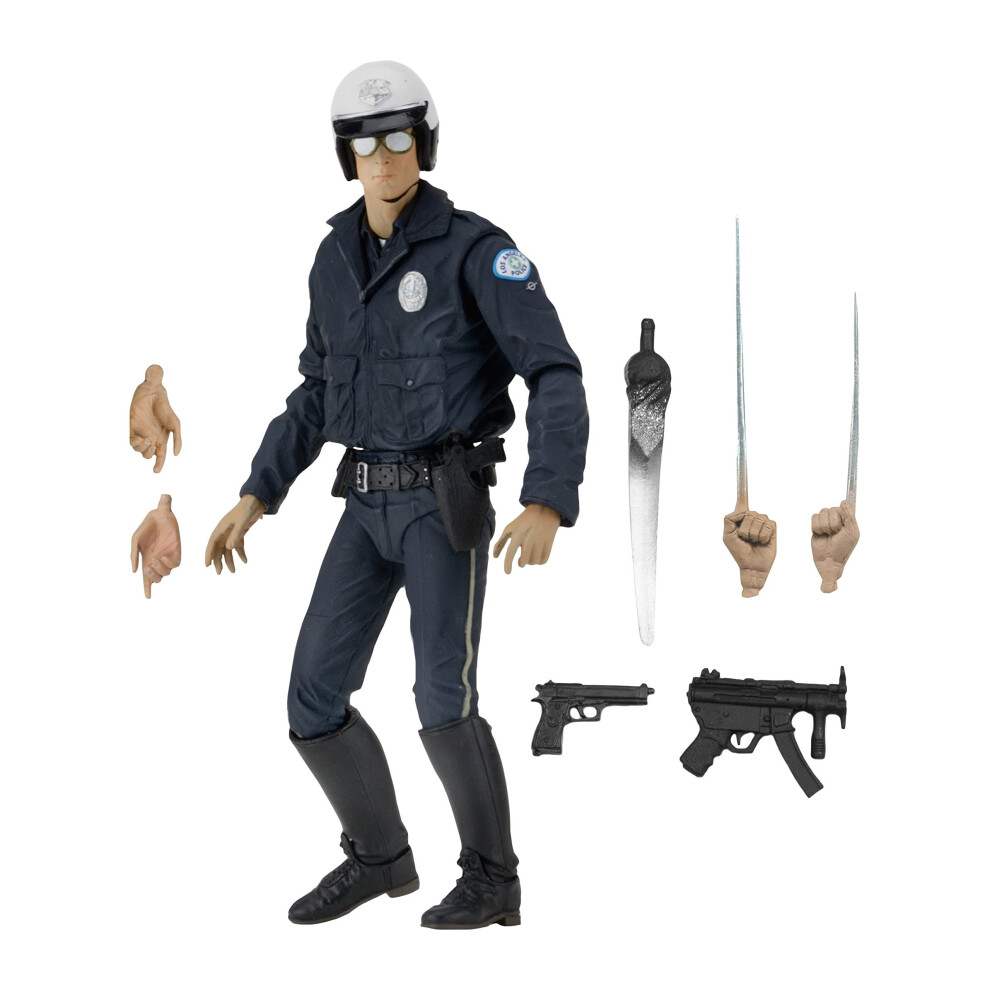 Terminator 2 51914 Ultimate T-1000 Motorcycle Cop Figure, 7-Inch