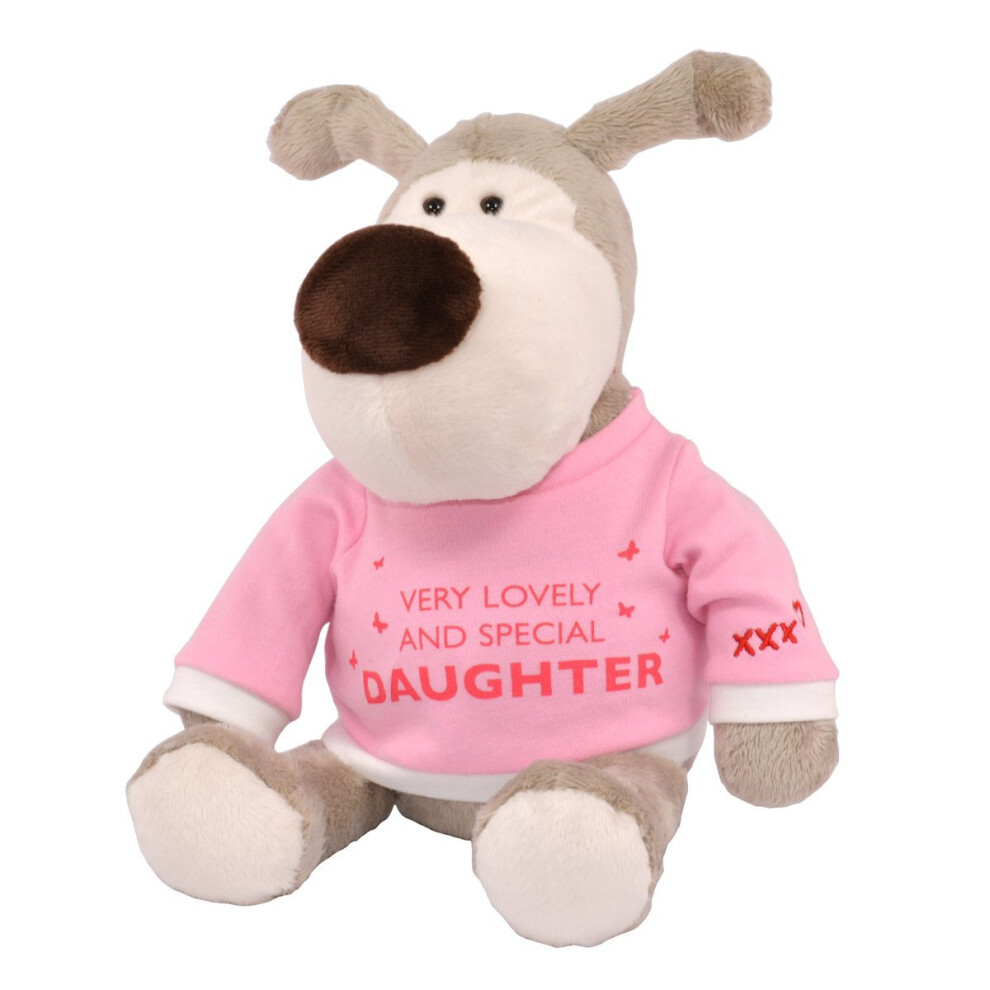 Lovely Daughter Pink T'shirt 8" Plush Soft Toy