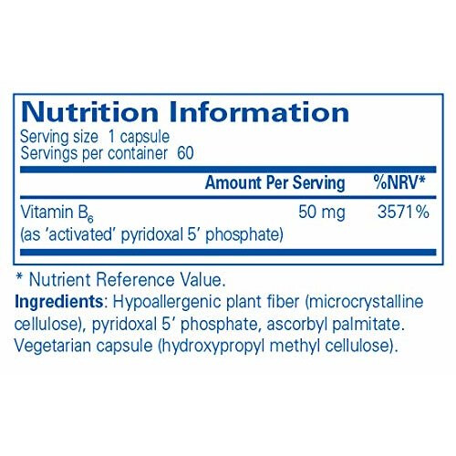 Pure Pure Encapsulations - P5P 50 - Activated Vitamin B6-60 Capsules 1