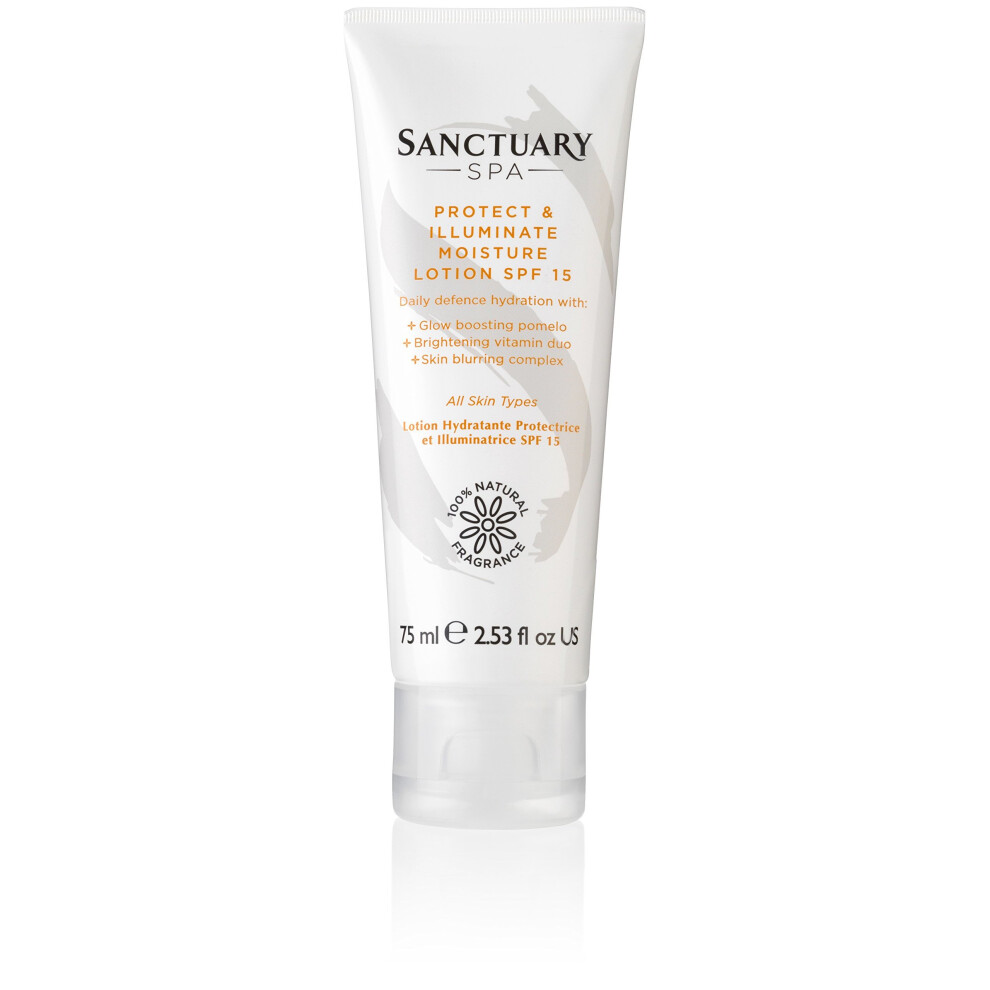 Sanctuary Spa Protect and Illuminate Moisture Lotion, 75 ml