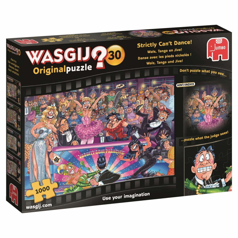 Jumbo 19160 Wasgij Original 30-Strictly Can't Dance 1000 Piece Jigsaw Puzzle, Multi