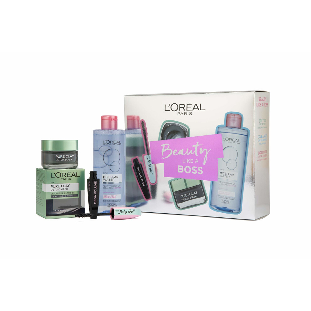 L'Oreal Paris Skin Expert Cleanser And Mascara Christmas Gift Set For Her