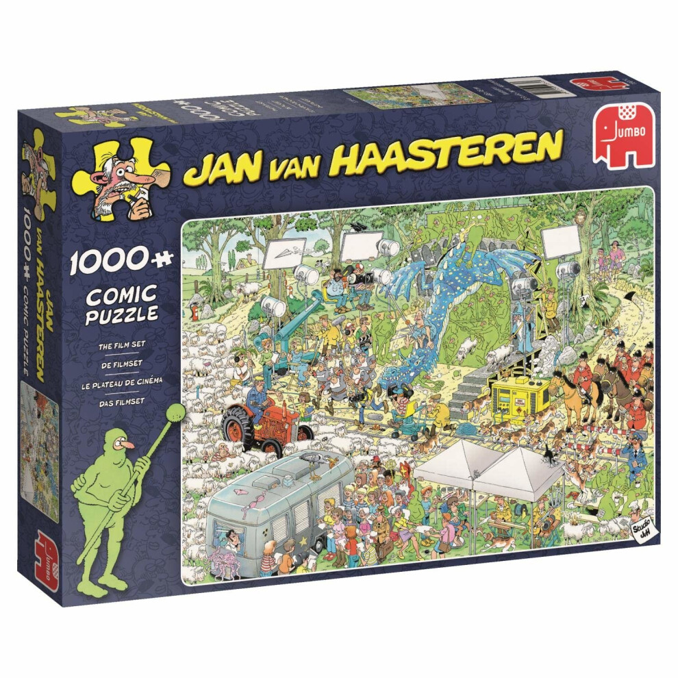 Jumbo 19074 Jan Van Haasteren-The Film Set 1000 Piece Jigsaw Puzzle, Multi