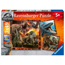 Ravensburger Instinct to Hunt 3x49 Stuk Puzzelset voor Kinderen - 08054 - Elke Puzzelstuk is Uniek