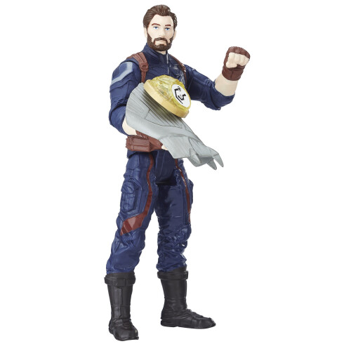 Avengers AVENGERS E1407EL2 War Captain America Figure with Infinity Stone