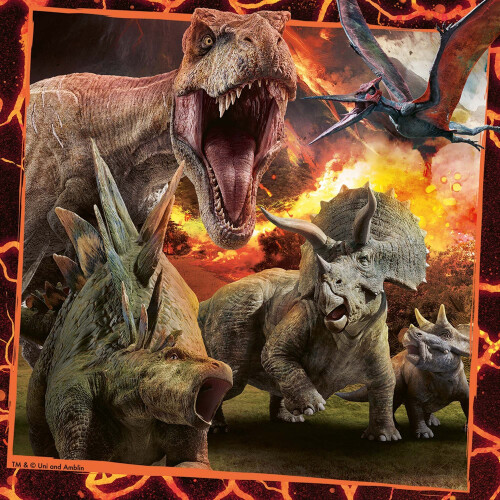 Ravensburger Ravensburger Jurassic World - Fallen Kingdom, 3x 49pc Jigsaw Puzzles 2