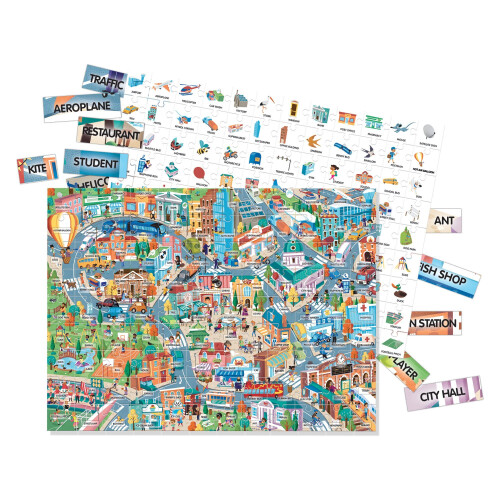 HEADU - Easy English 100 Words City Puzzle 2