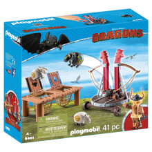 Playmobil Cómo entrenar a tu Dragón Gabber El Eructo con Lanzador de Ovejas