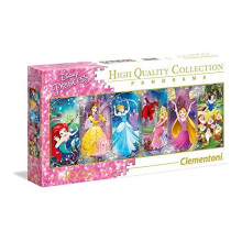 Clementoni 39444 Clementoni-39444-Disney Panorama Collection-Princess-1000 Pieces, Multi-Colour
