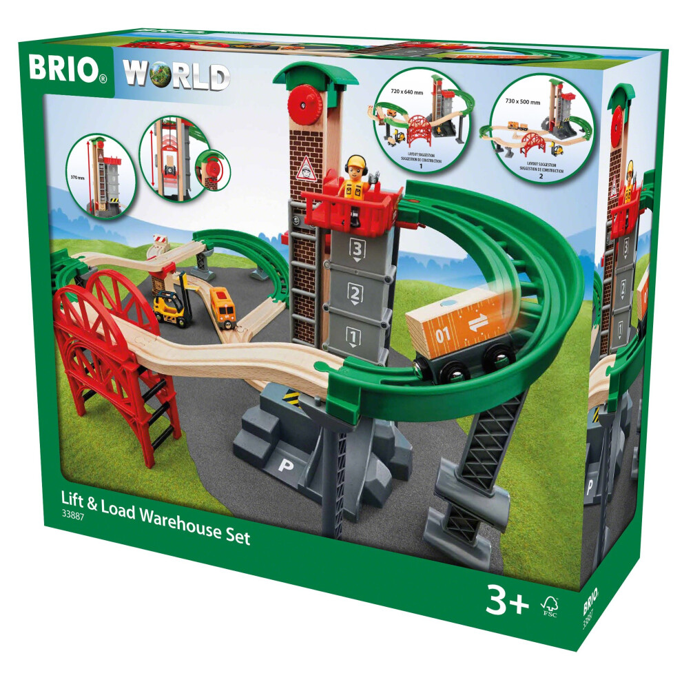 BRIO World - Lift & Load Warehouse Set