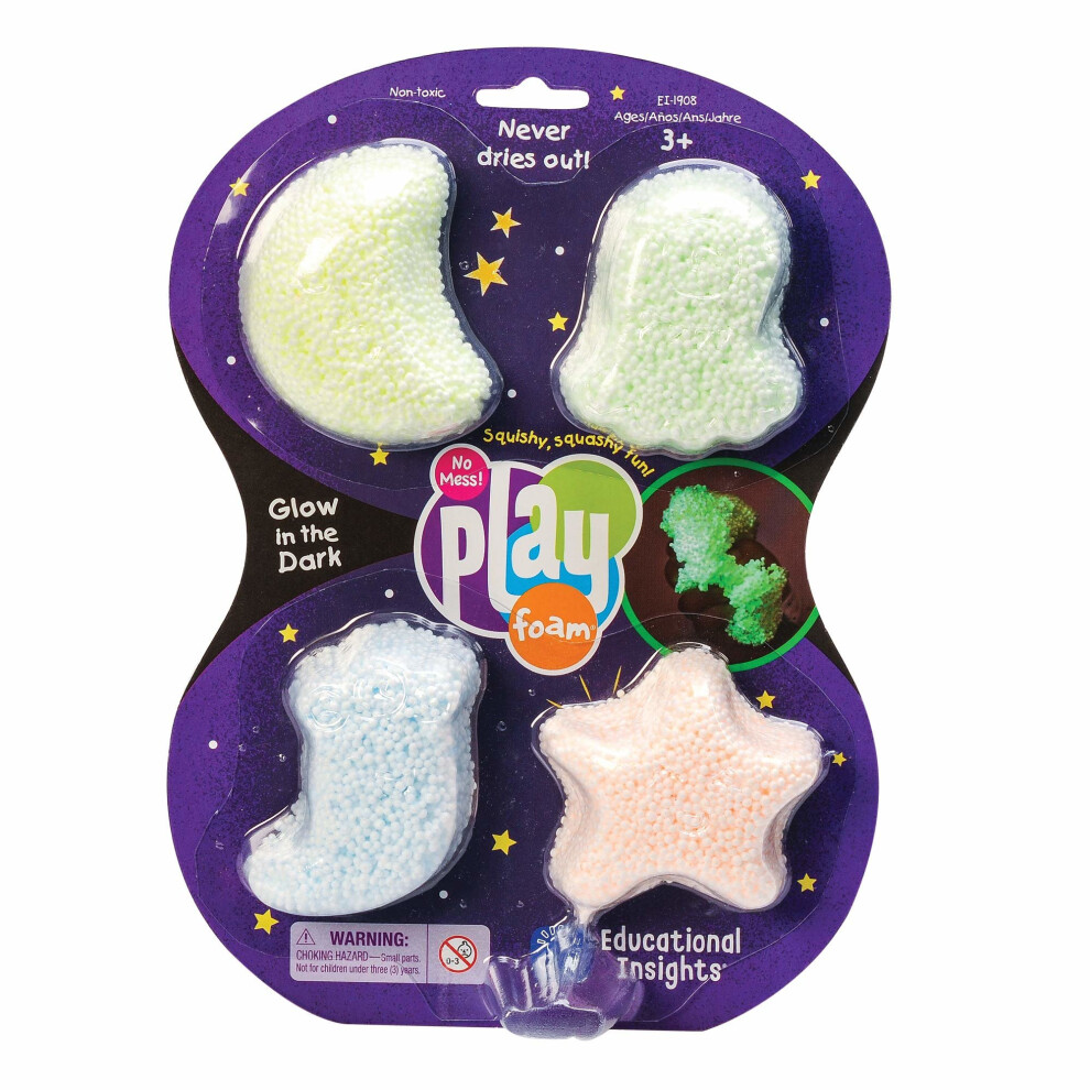 Learning Resources Glow-in-the-Dark Playfoam 4 Pack