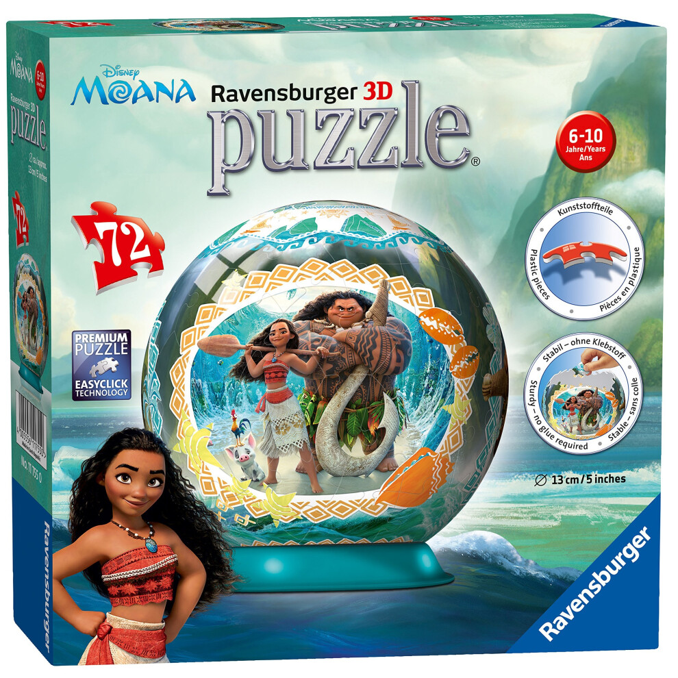 Ravensburger Disney Moana, 72pc 3D Jigsaw PuzzleÃÂ®