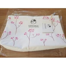 Liz Earle Pink Flowers Canvas make-up Bag