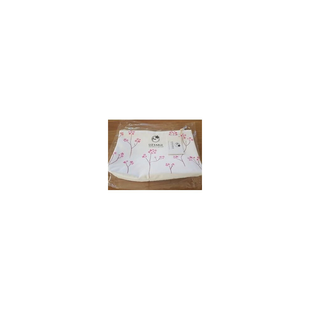 Liz Earle Pink Flowers Canvas make-up Bag