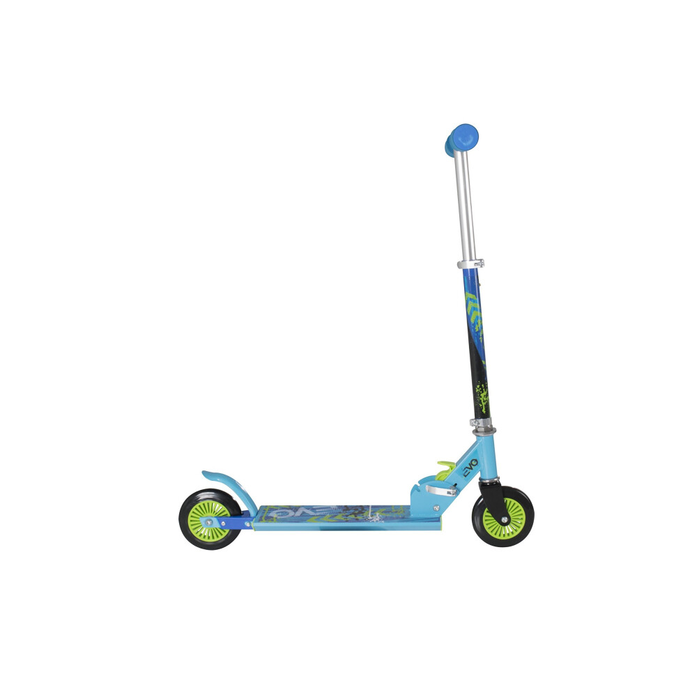 Evo Folding Inline Scooter Blue