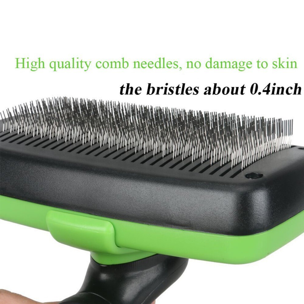 Pet Grooming Brush-Self Cleaning Slicker Brushes for Dogs and Cats