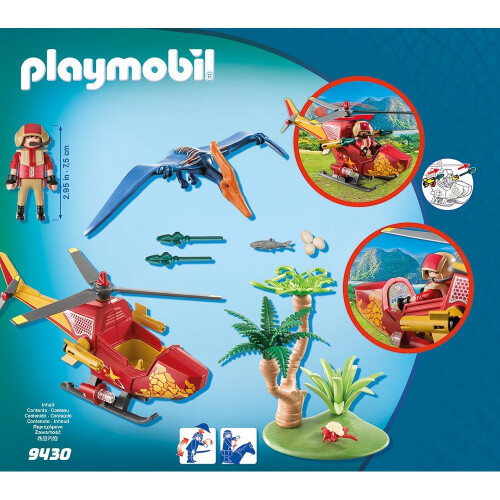 PLAYMOBIL PLAYMOBIL Helicóptero de Aventura com Pterodáctilo 2