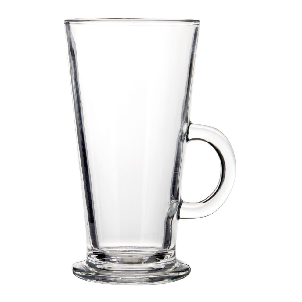 Set Of 4 Latte Glasses, Clear, 250 ml