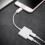 Lightning Headphone Jack Adapter two ports for iPhone X 7 8 Plus 2