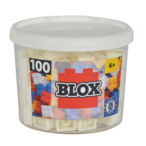 Simba SIMBA 104114113 "Blox 4-Stud White Building Blocks Set (100-Piece) 2