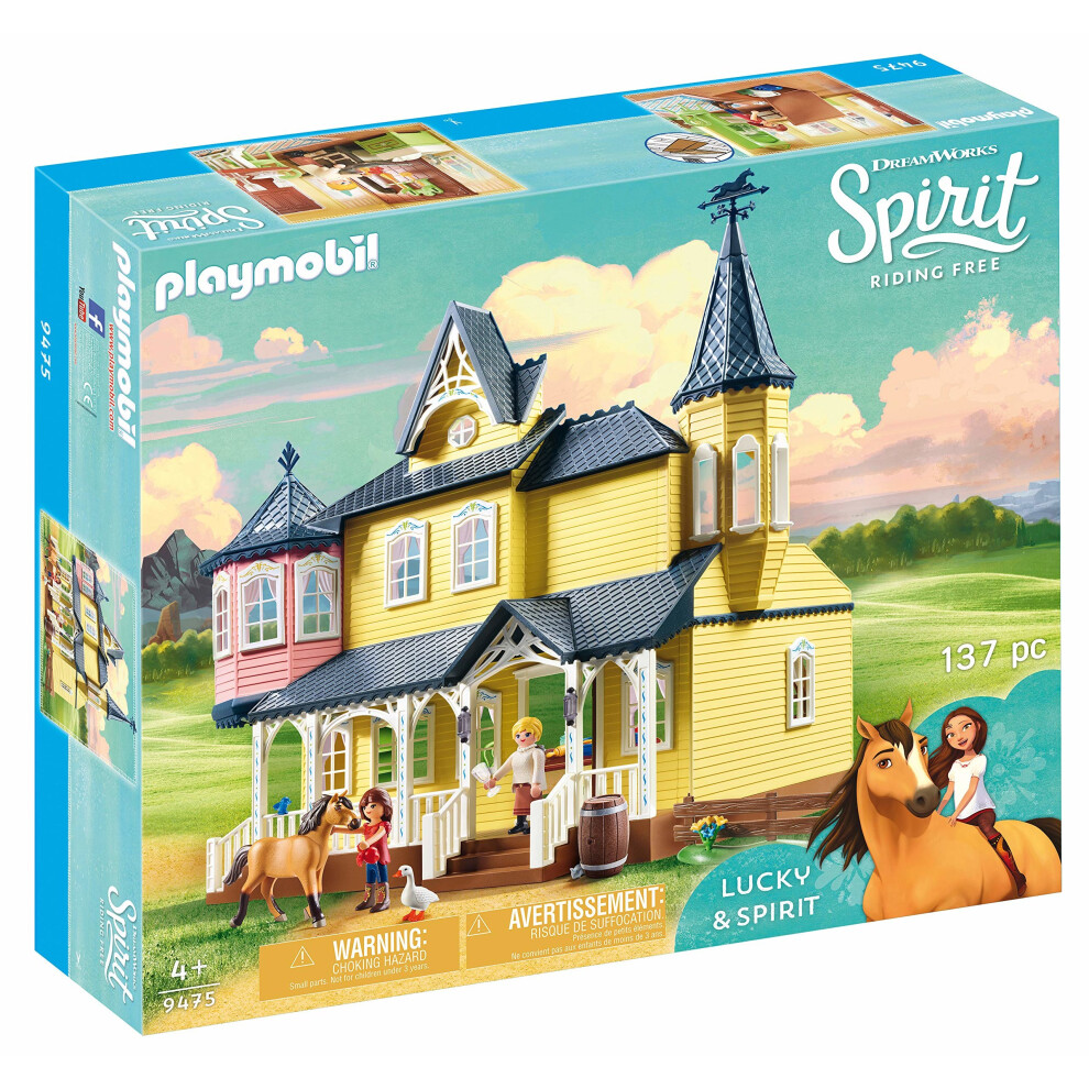 Playmobil, DreamWorks Spirit 9475 Lucky's Happy Home, Multi-Colour