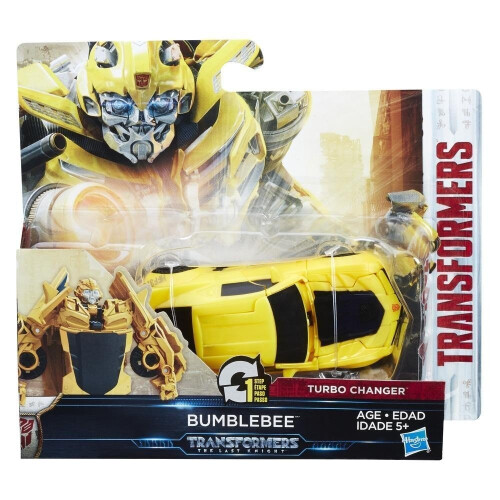 Transformers Transformers The Last Knight 1-Step Turbo Changer Bumblebee Figure