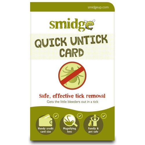 Smidge Unisex's Tick Removing Card, Green, one Size 2