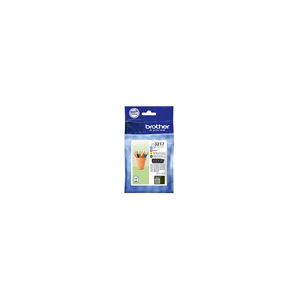 Brother LC-3217 Value Pack Ink Cartridges (Black, Cyan, Yellow and Magenta)