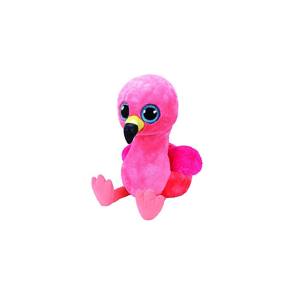 Beanie Boo Large Gilda, Flamingo Glitter Eye Glub 42 cm