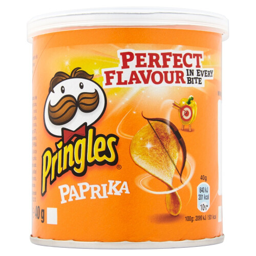 Pringles Pringles Paprika Potato Chips, 40g, (Pack of 12)