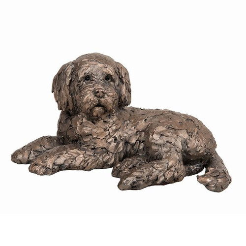Ozzy the Cockapoo Lying Down Cold Cast Bronze Dog new Frith Design 2017