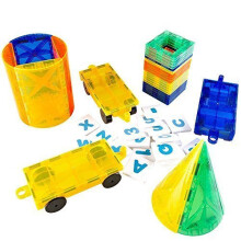 Mag-Genius The Perfect Add On Set Magnet Tile Gift, Comes With All The New Additions Includes 3 Cars, 20 Window Magnet Tiles W/Fun Clickins, And...