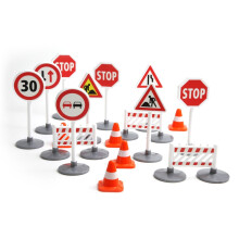Lena 04440 – Truxx traffic signs set, 17 pieces