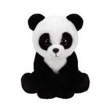 Ty Beanie Babies 41204 Panda Cuddly Toy – Baboo, 15 cm