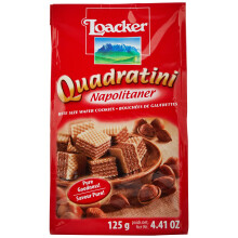 Loacker Napolitaner Hazelnut Wafer, 125 g
