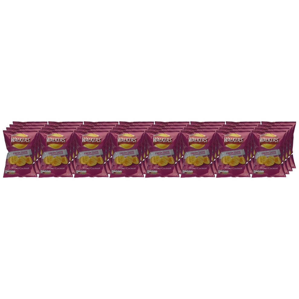 Walkers Prawn Cocktail Crisps, 32.5 G (Pack Of 32)