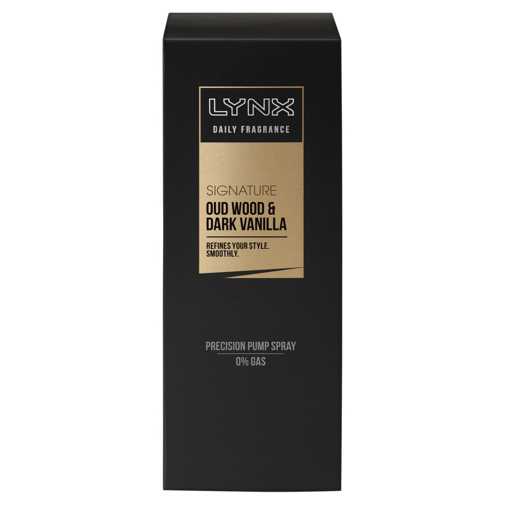 Lynx Signature Daily Fragrance Oud Wood And Dark Vanilla, 100 Ml