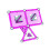 Geomag Geomag 342 Pink Magnetic Construction Set (68-Piece) 11